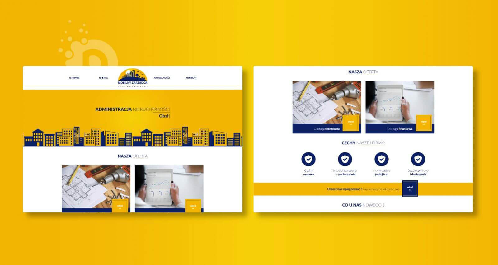 Strony internetowe - Mobilny Zarządca