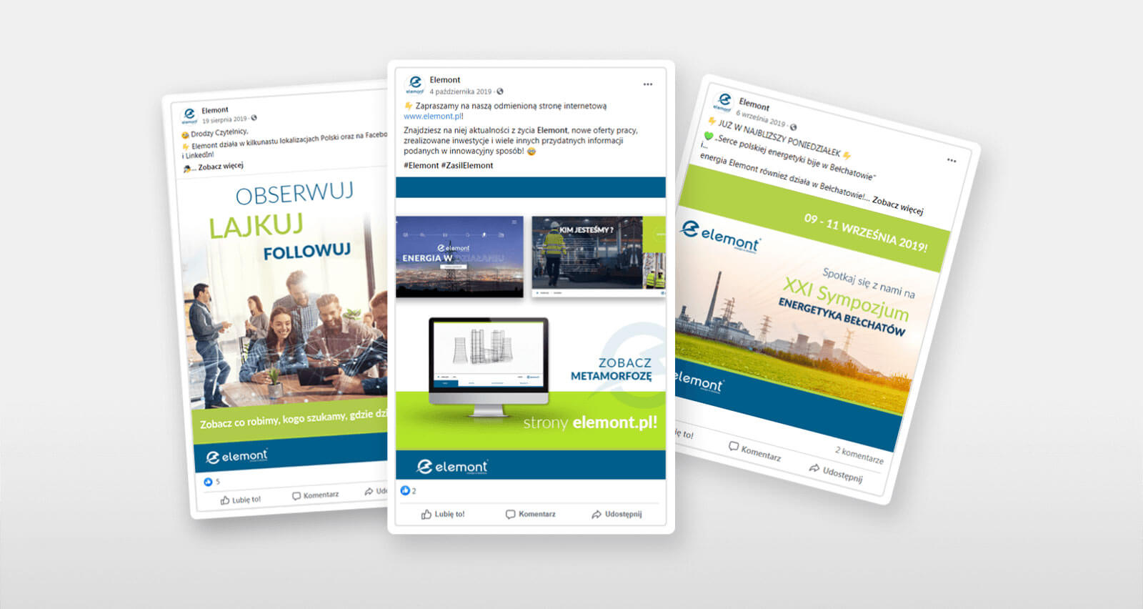 Media społecznościowe - Elemont