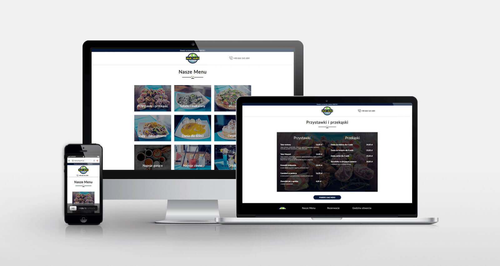 Strony internetowe - MaYami restauracja