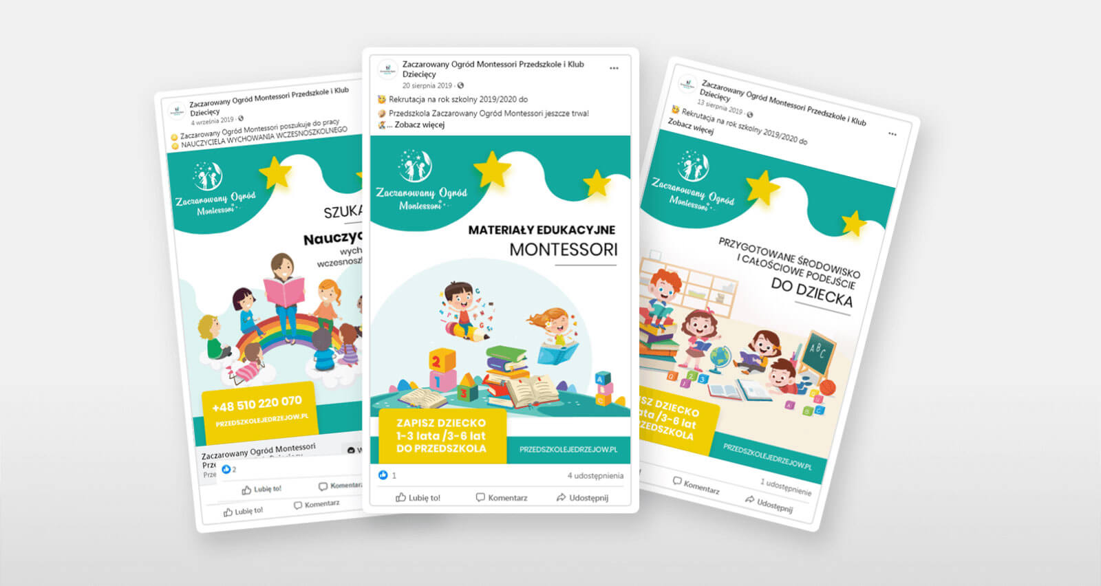 Media społecznościowe - Zaczarowany Ogród Montessori