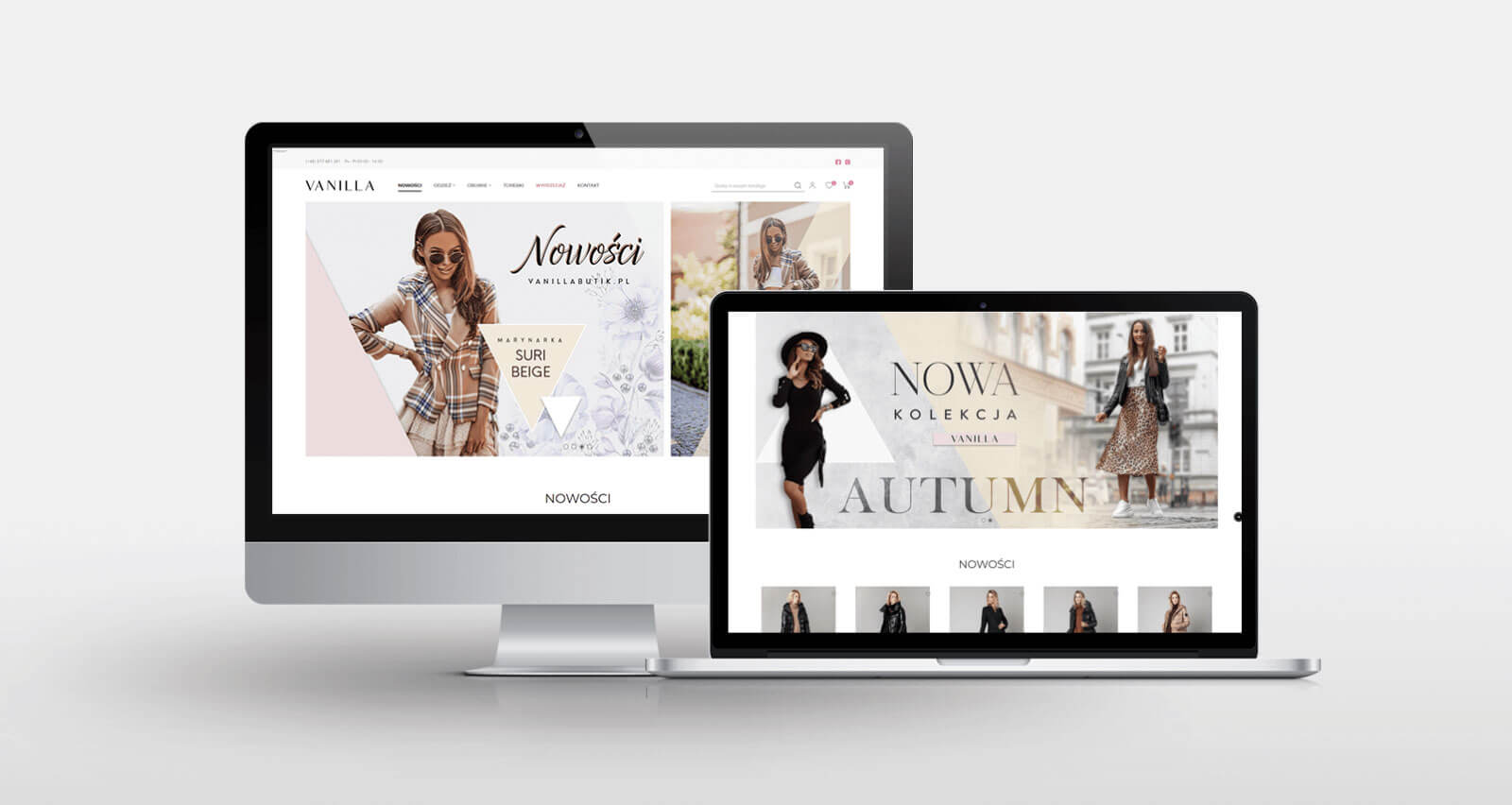 Strony internetowe - Vanilla Butik