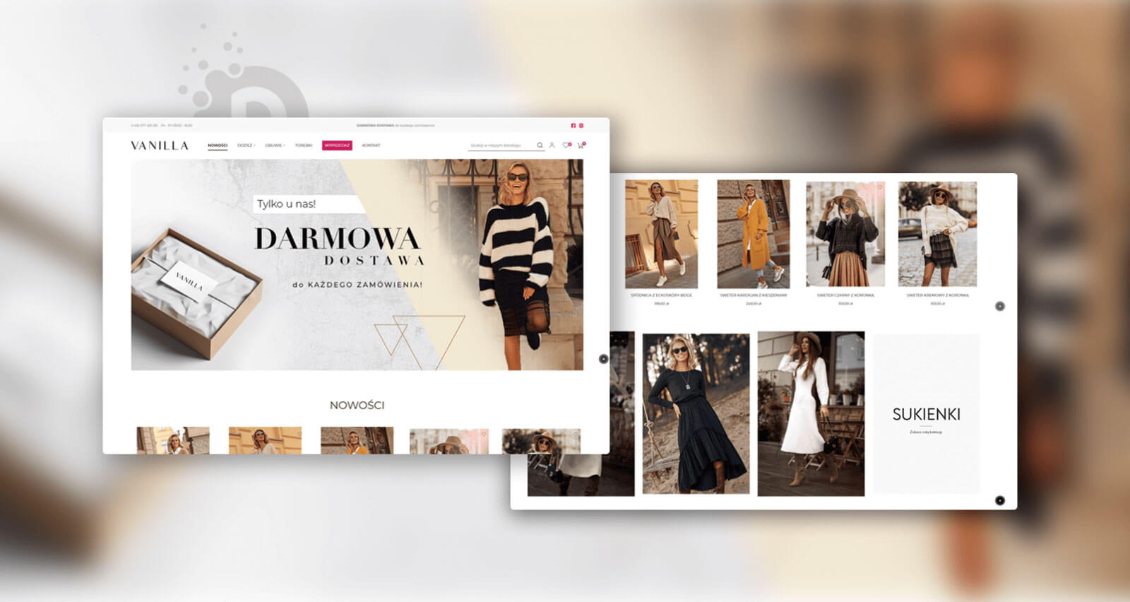Strony internetowe - Vanilla Butik