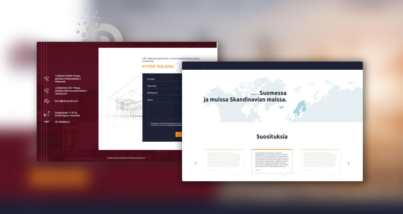 Strony internetowe - CBT-Rakennuspalvelu Oy