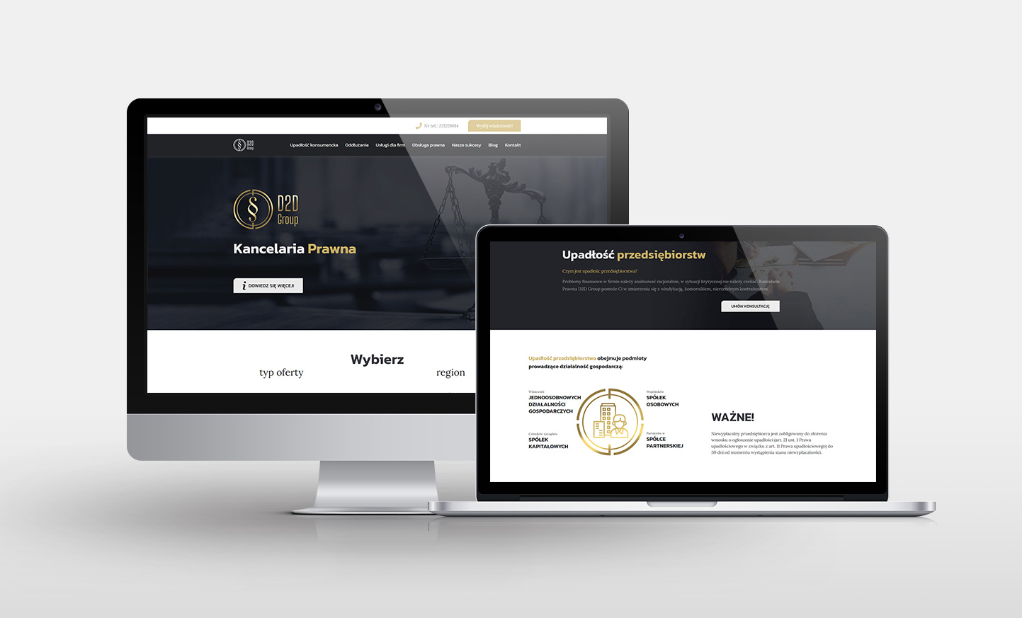 Strony internetowe - Firma Prawnicza